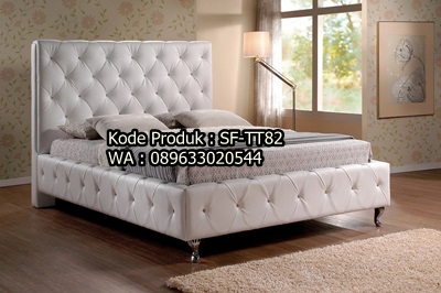 SF-TT82 Desain Tempat Tidur Perempuan Warna Putih