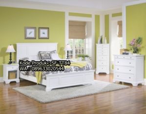 Set Tempat Tidur Klasik Warna Putih SF-TT84