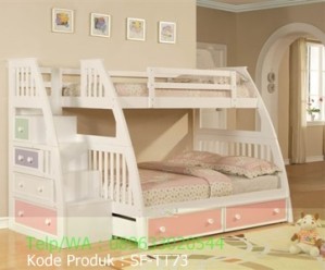 Set Tempat Tidur Tingkat Anak Perempuan Terbaru SF-TT73