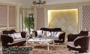 Sofa Mewah Ruang Tamu Desain Ukiran SF-KT85